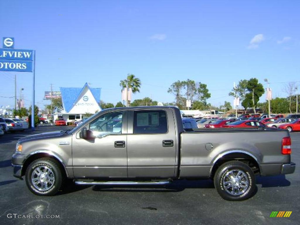 2006 F150 XLT SuperCrew - Dark Shadow Grey Metallic / Medium/Dark Flint photo #4