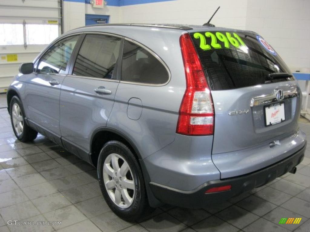 2009 CR-V EX-L 4WD - Glacier Blue Metallic / Gray photo #4
