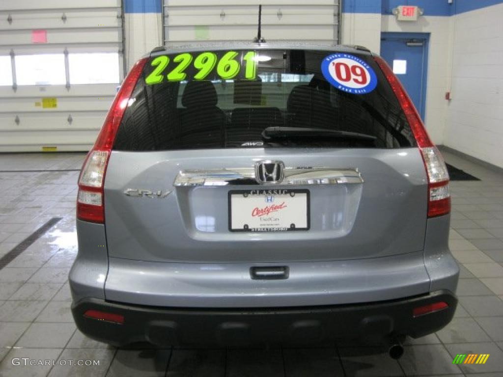 2009 CR-V EX-L 4WD - Glacier Blue Metallic / Gray photo #7