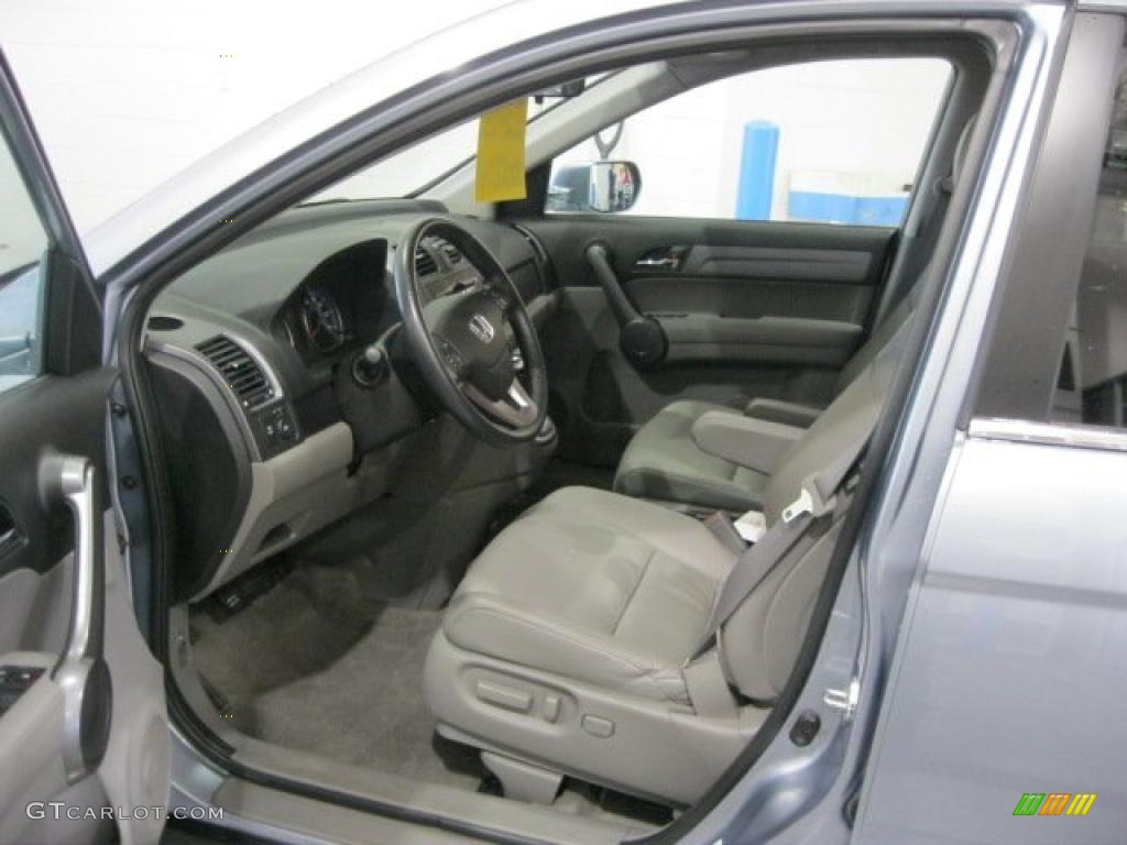 2009 CR-V EX-L 4WD - Glacier Blue Metallic / Gray photo #9