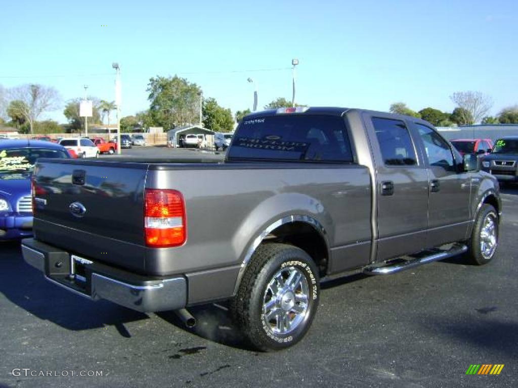 2006 F150 XLT SuperCrew - Dark Shadow Grey Metallic / Medium/Dark Flint photo #7