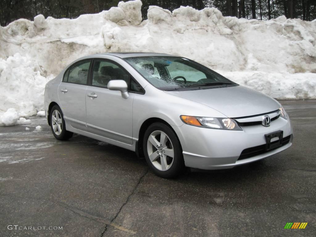 2006 Civic EX Sedan - Alabaster Silver Metallic / Gray photo #1