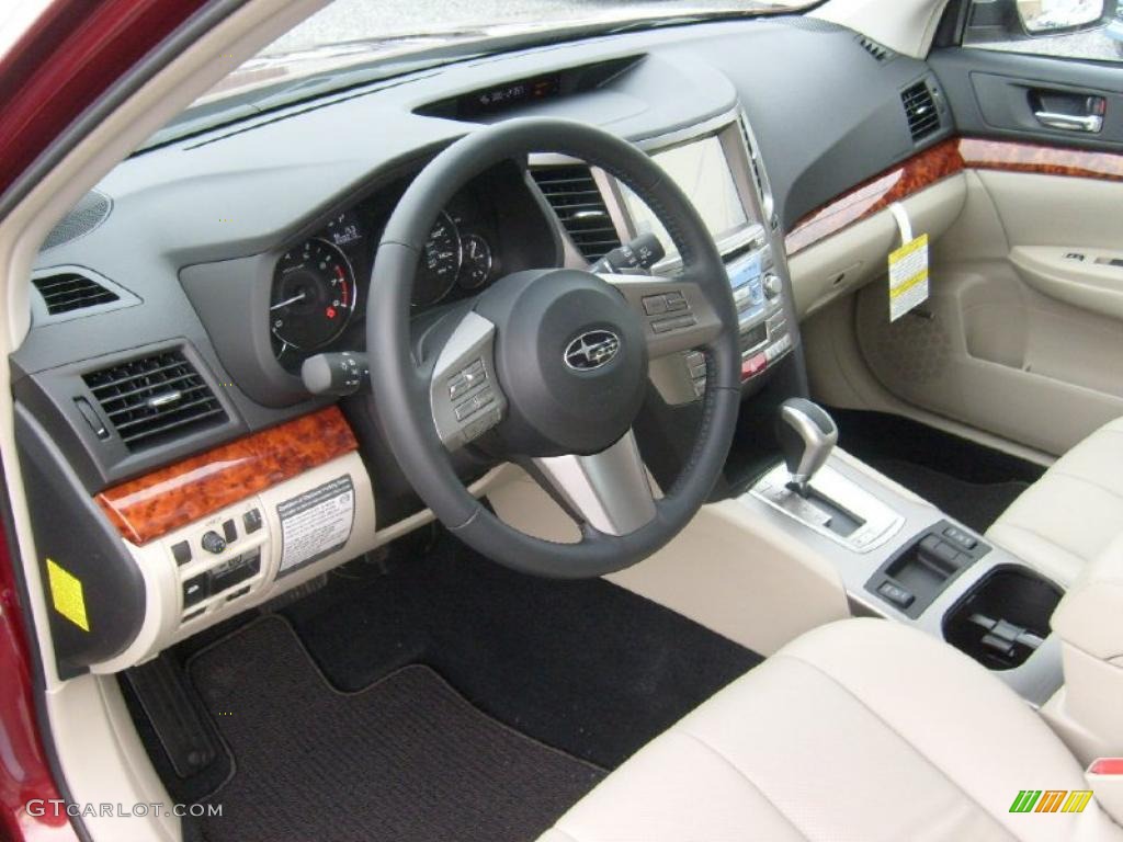 Warm Ivory Interior 2011 Subaru Outback 2.5i Limited Wagon Photo #46021981