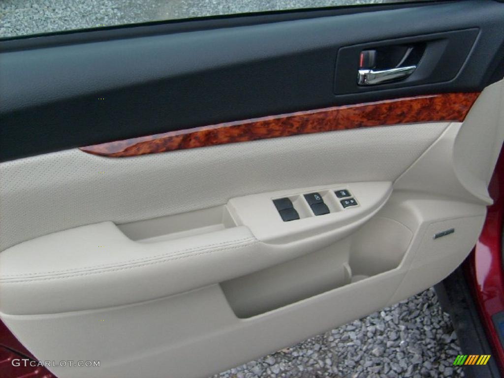 2011 Outback 2.5i Limited Wagon - Ruby Red Pearl / Warm Ivory photo #13