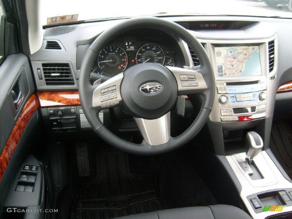 2011 Subaru Legacy 3.6R Limited Off-Black Dashboard Photo #46022008