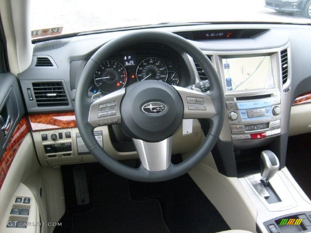 2011 Subaru Outback 2.5i Limited Wagon Warm Ivory Dashboard Photo #46022014