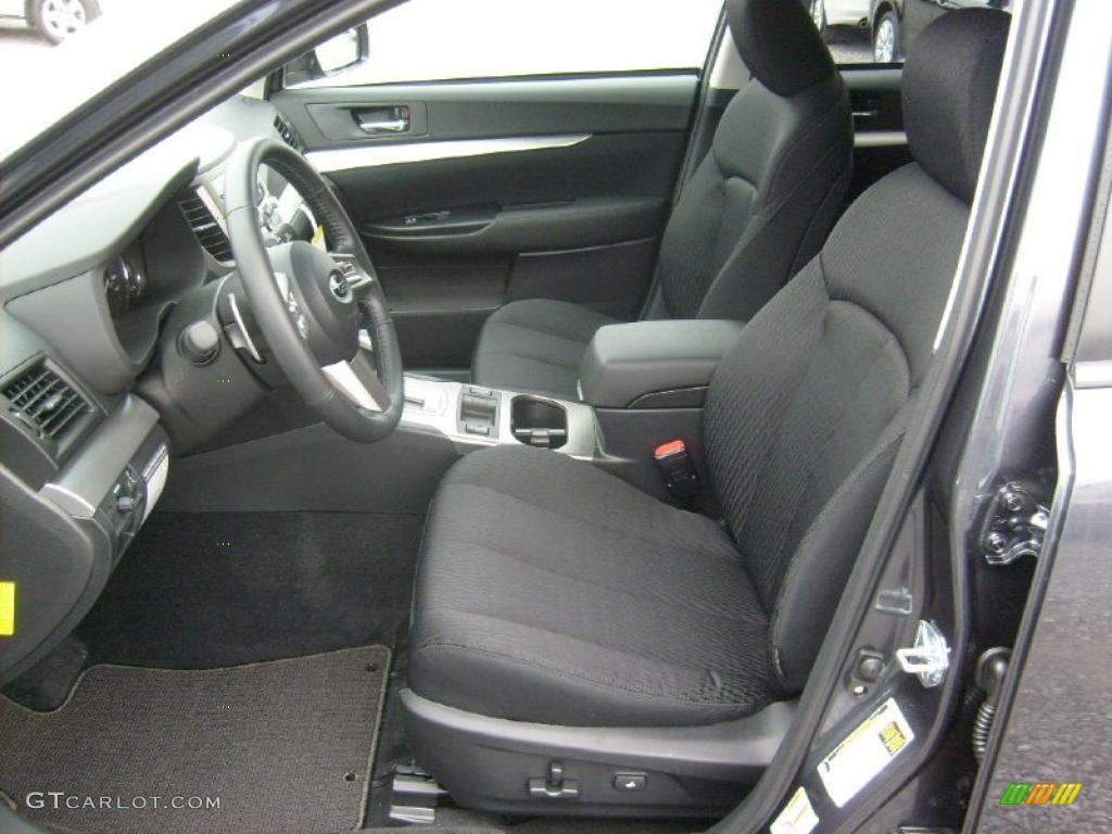 Off Black Interior 2011 Subaru Outback 2.5i Premium Wagon Photo #46022206