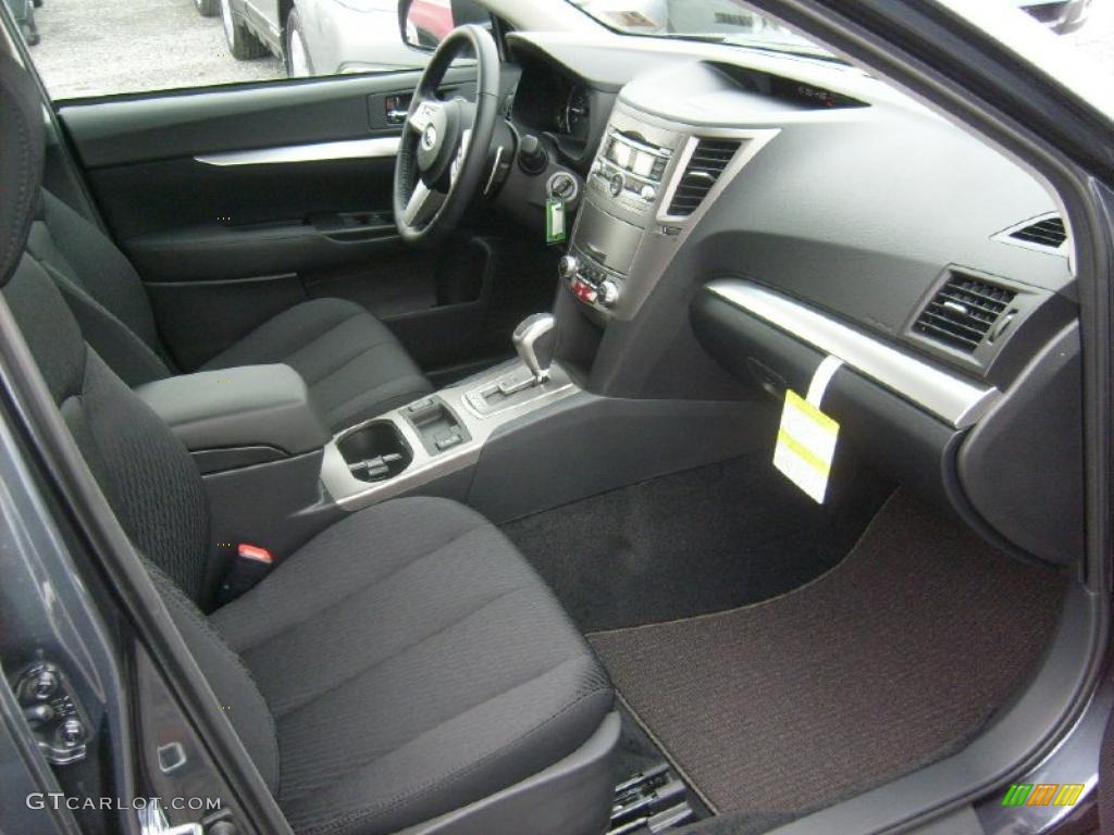2011 Outback 2.5i Premium Wagon - Graphite Gray Metallic / Off Black photo #5