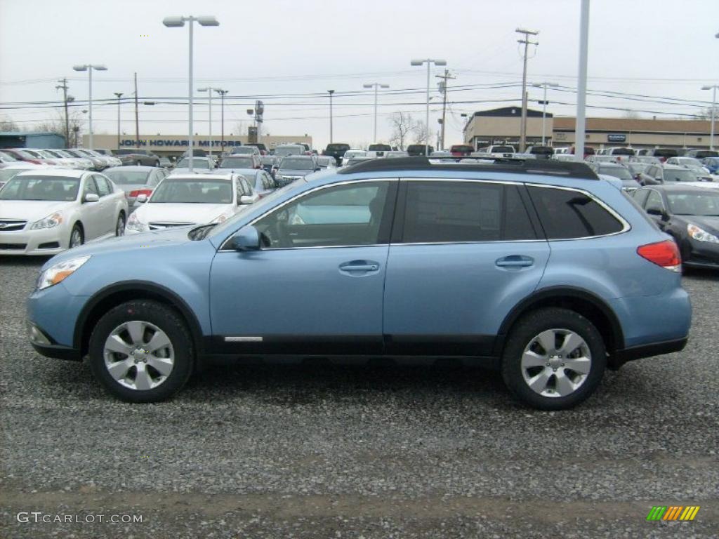 Sky Blue Metallic 2011 Subaru Outback 2.5i Premium Wagon Exterior Photo #46022485