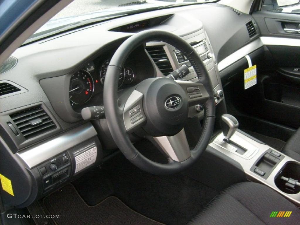 Off Black Interior 2011 Subaru Outback 2.5i Premium Wagon Photo #46022500