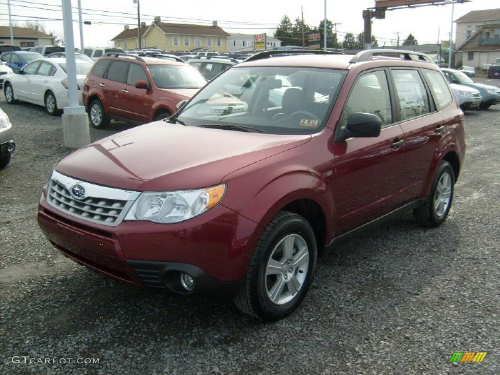 Camelia Red Metallic 2011 Subaru Forester 2.5 X Exterior Photo #46022767
