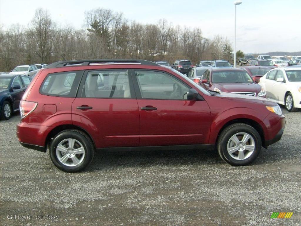 Camelia Red Metallic 2011 Subaru Forester 2.5 X Exterior Photo #46022791