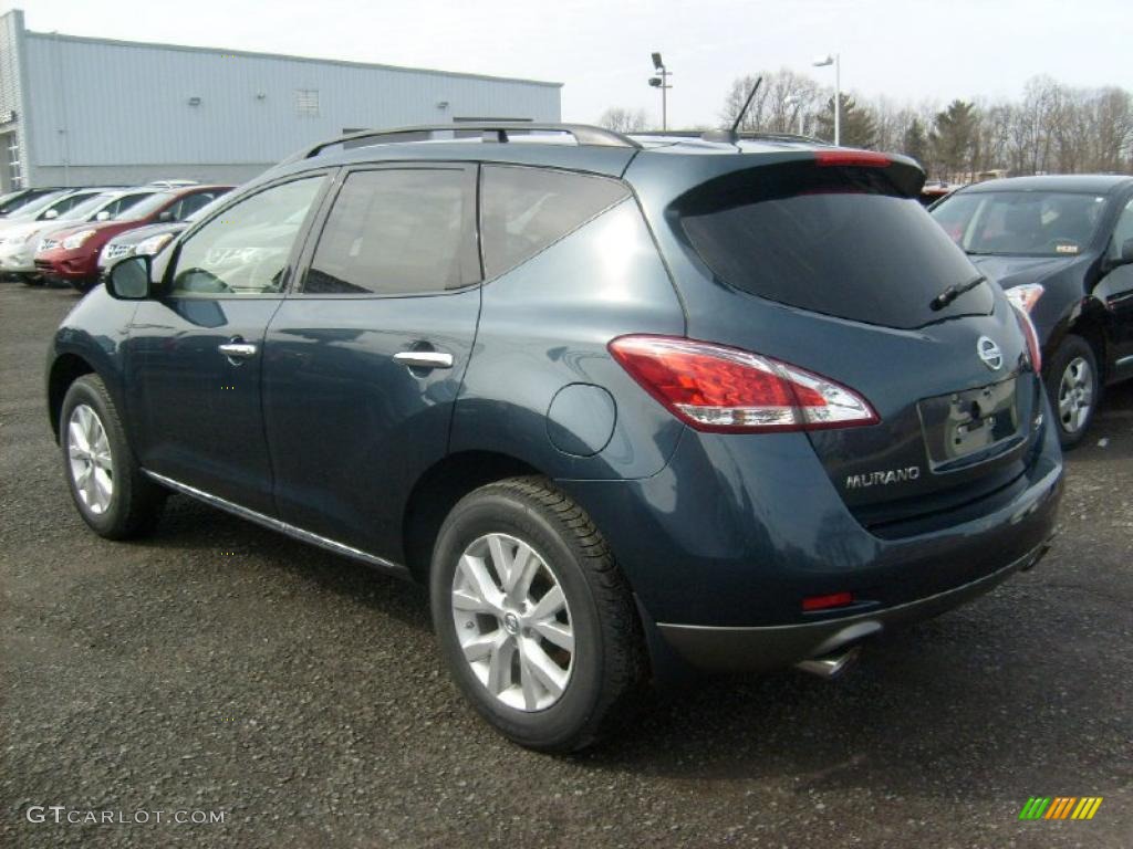 2011 Murano SL AWD - Graphite Blue / Beige photo #7