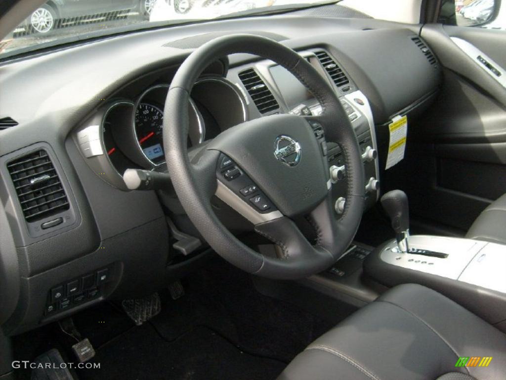 2011 Nissan Murano SL AWD Black Steering Wheel Photo #46023052