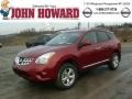 2011 Cayenne Red Nissan Rogue SV AWD  photo #1