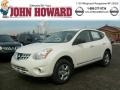 2011 Pearl White Nissan Rogue S AWD  photo #1