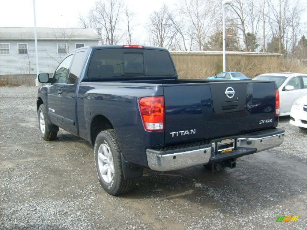 Navy Blue 2011 Nissan Titan SV King Cab 4x4 Exterior Photo #46023262