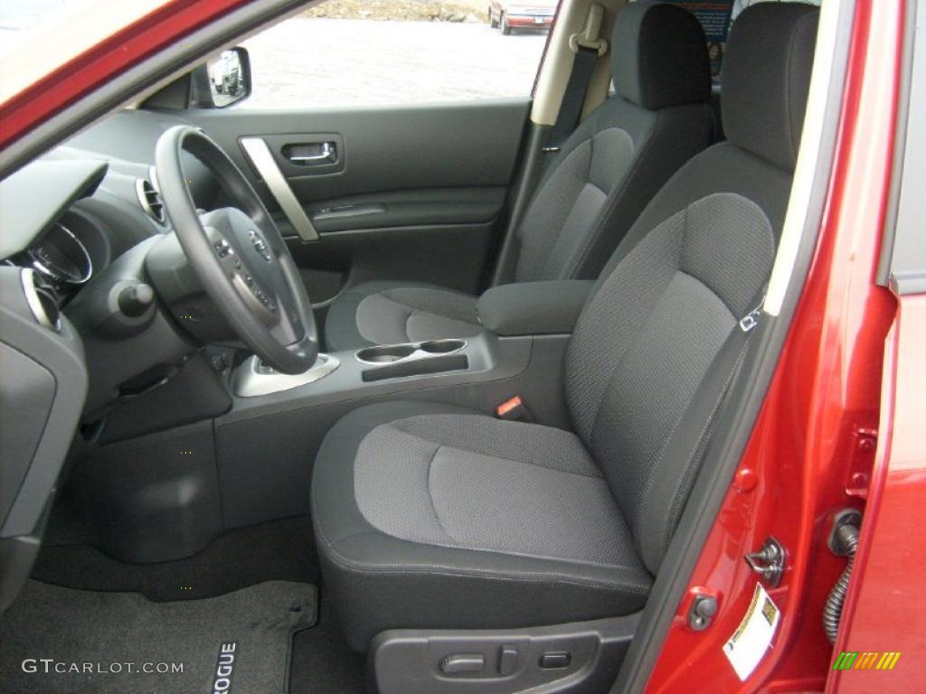 2011 Rogue SV AWD - Cayenne Red / Black photo #3