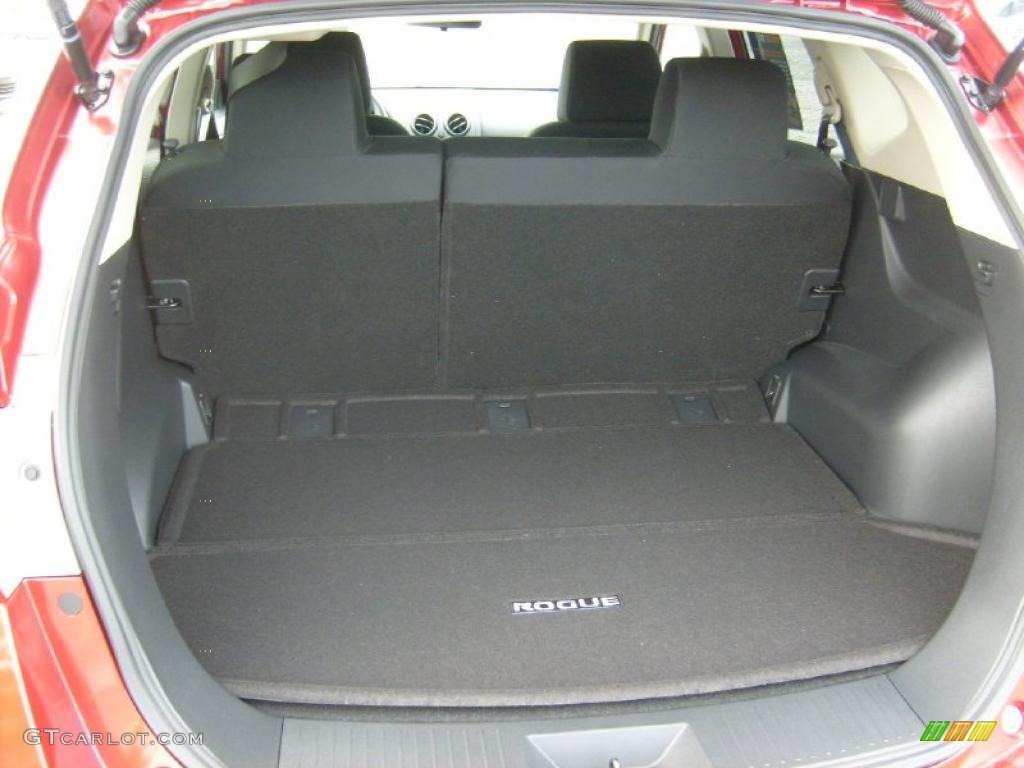 2011 Rogue SV AWD - Cayenne Red / Black photo #6