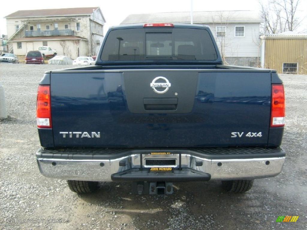 Navy Blue 2011 Nissan Titan SV King Cab 4x4 Exterior Photo #46023349