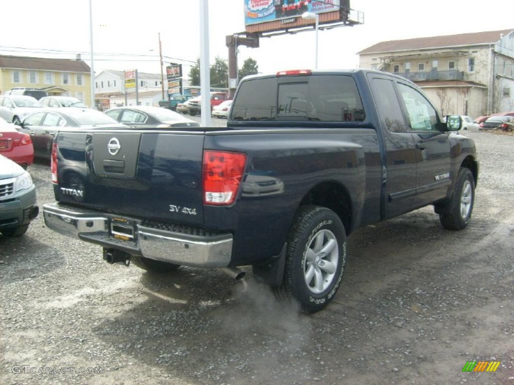 Navy Blue 2011 Nissan Titan SV King Cab 4x4 Exterior Photo #46023367