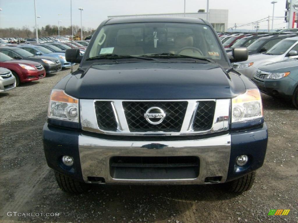 Navy Blue 2011 Nissan Titan SV King Cab 4x4 Exterior Photo #46023397