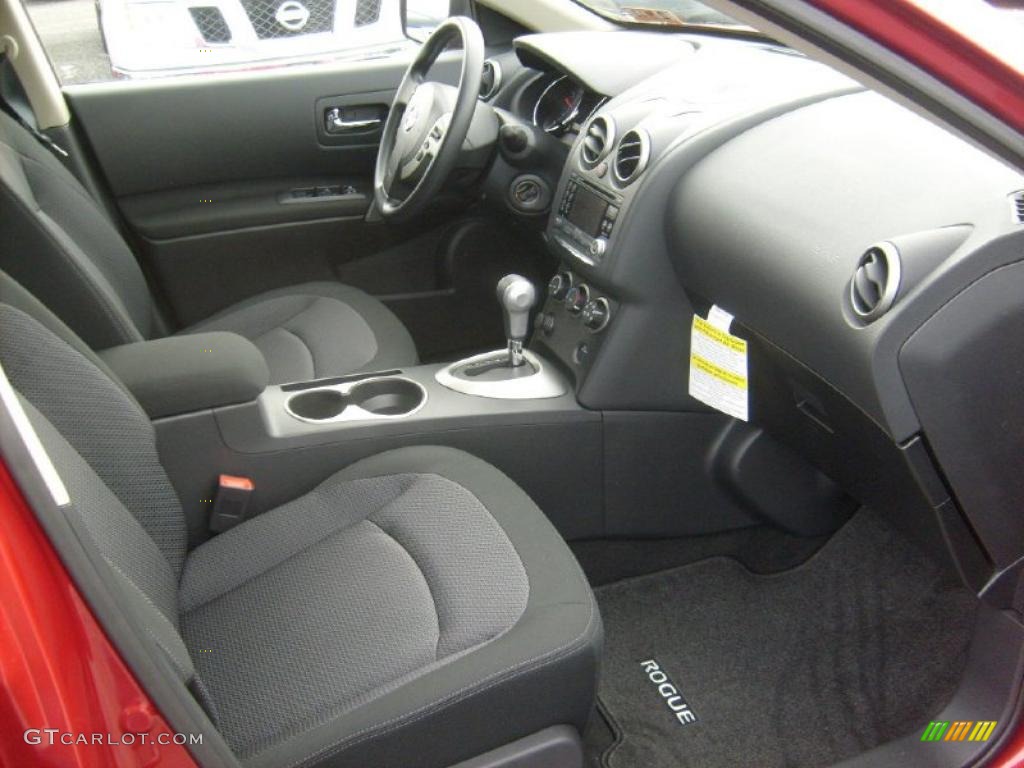 2011 Rogue SV AWD - Cayenne Red / Black photo #16
