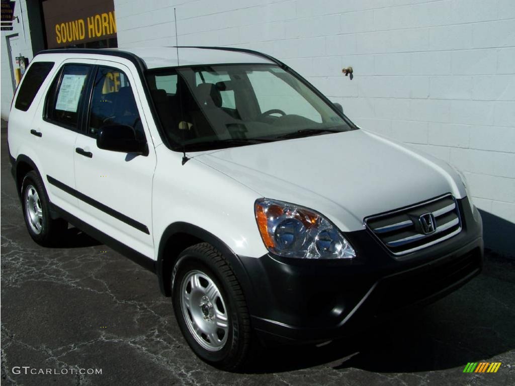 2006 CR-V LX 4WD - Taffeta White / Ivory photo #10