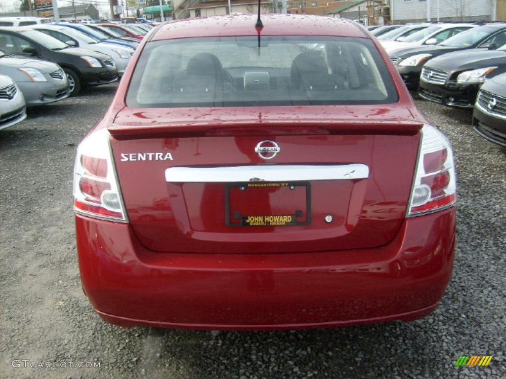 2011 Sentra 2.0 S - Red Brick / Charcoal photo #7