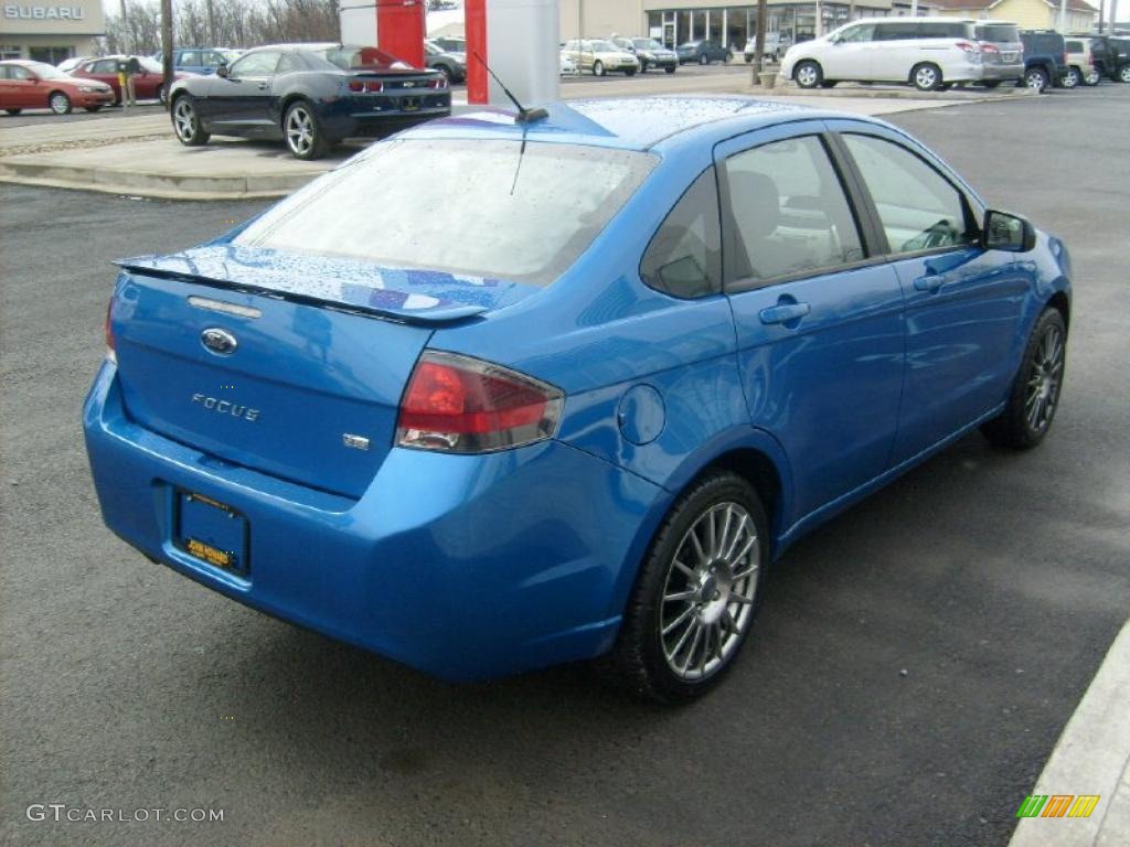 2010 Focus SES Sedan - Blue Flame Metallic / Charcoal Black photo #9