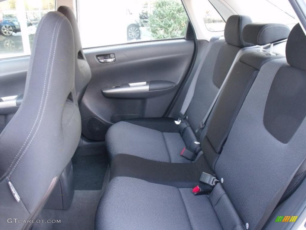 Carbon Black Interior 2008 Subaru Impreza WRX Sedan Photo #46025032