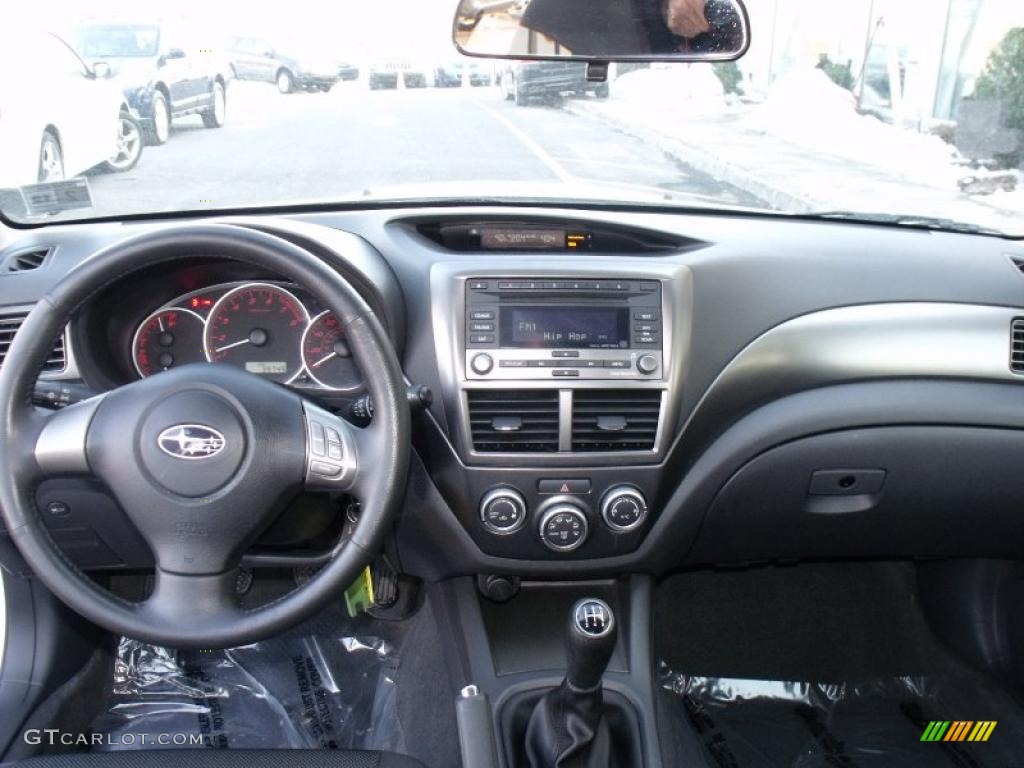 2008 Subaru Impreza WRX Sedan Carbon Black Dashboard Photo #46025140