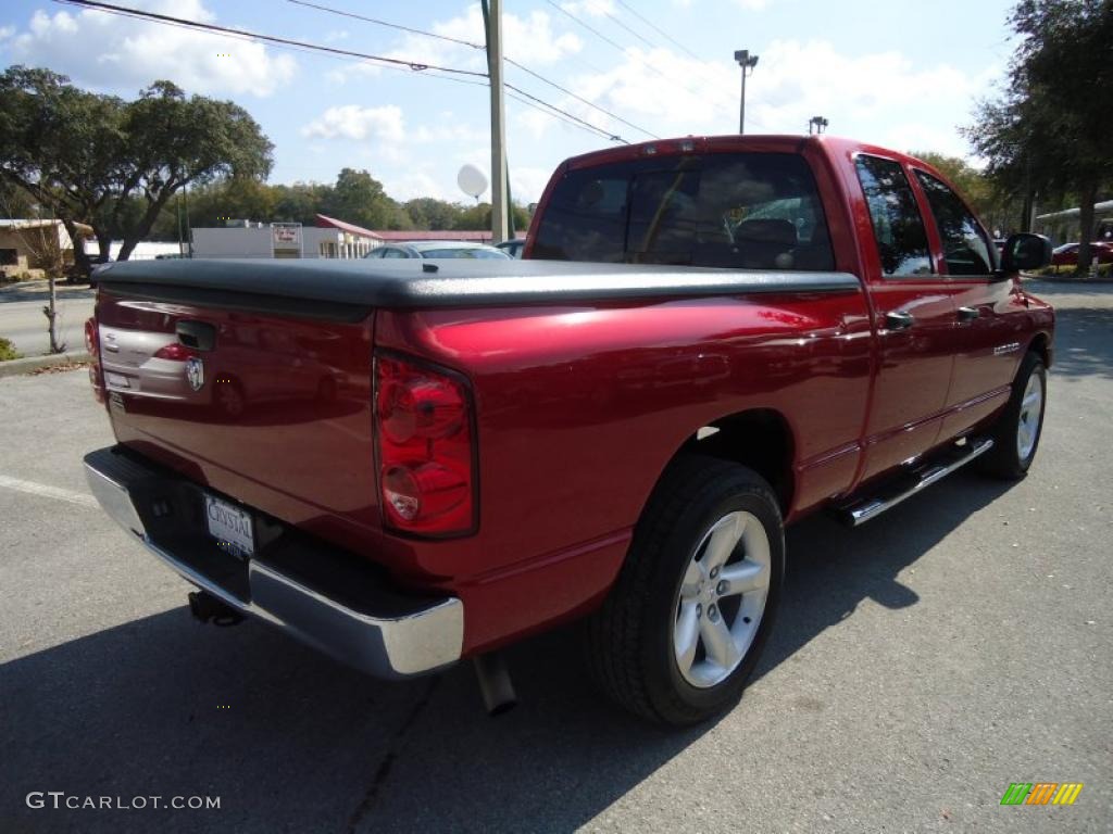 2007 Ram 1500 ST Quad Cab - Inferno Red Crystal Pearl / Medium Slate Gray photo #11