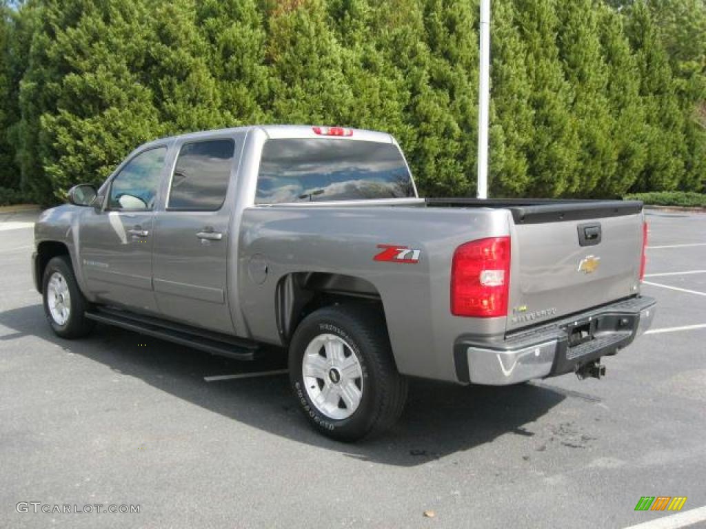 Graystone Metallic 2007 Chevrolet Silverado 1500 LTZ Crew Cab Exterior Photo #46026358