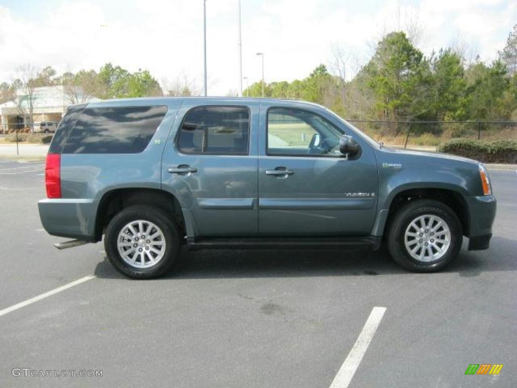 2009 Yukon Hybrid - Stealth Gray Metallic / Light Titanium photo #31