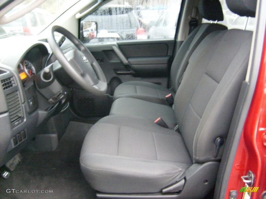 Charcoal Interior 2008 Nissan Titan SE Crew Cab 4x4 Photo #46026838