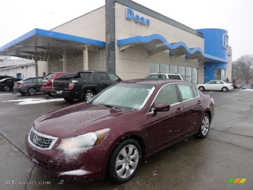 2009 Accord EX Sedan - Basque Red Pearl / Ivory photo #1