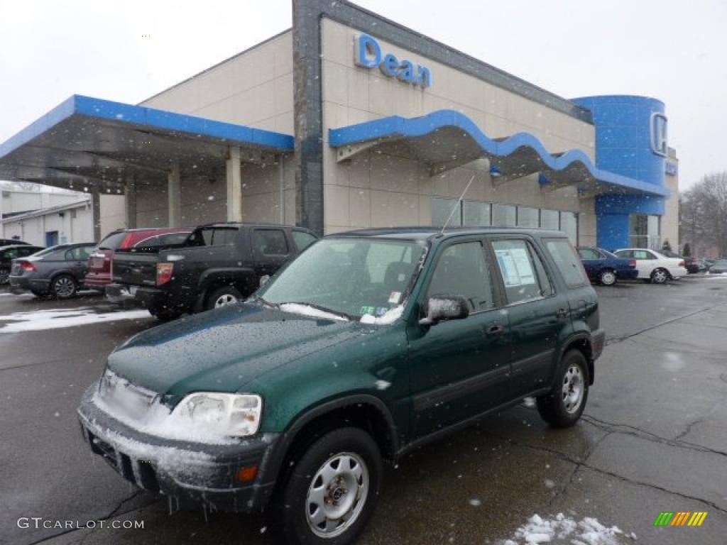 1999 CR-V LX 4WD - Clover Green Pearl / Charcoal photo #1
