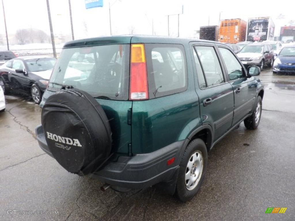 1999 CR-V LX 4WD - Clover Green Pearl / Charcoal photo #4