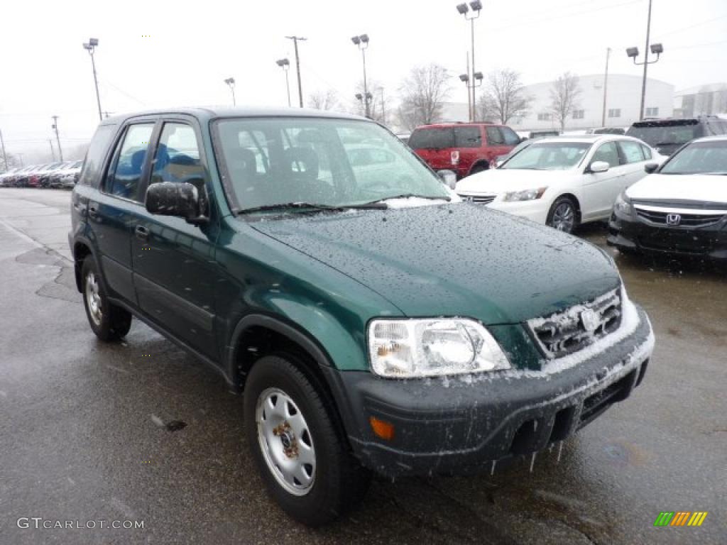 1999 CR-V LX 4WD - Clover Green Pearl / Charcoal photo #5