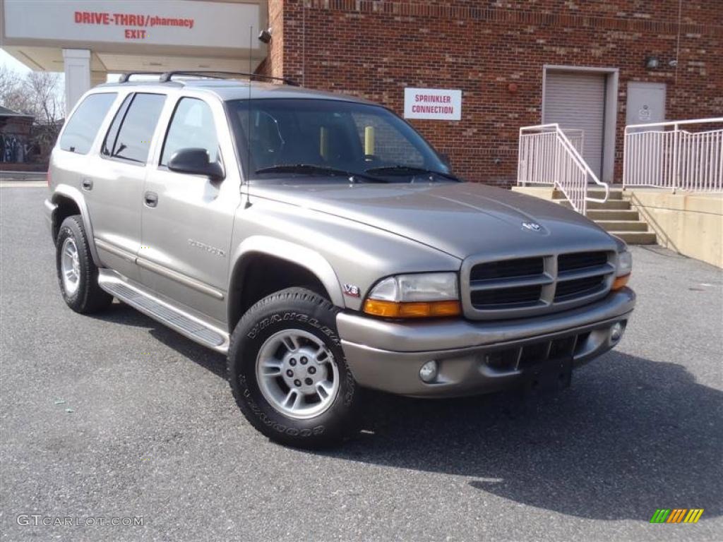 2000 Durango SLT 4x4 - Bright Platinum Metallic / Agate Black photo #1