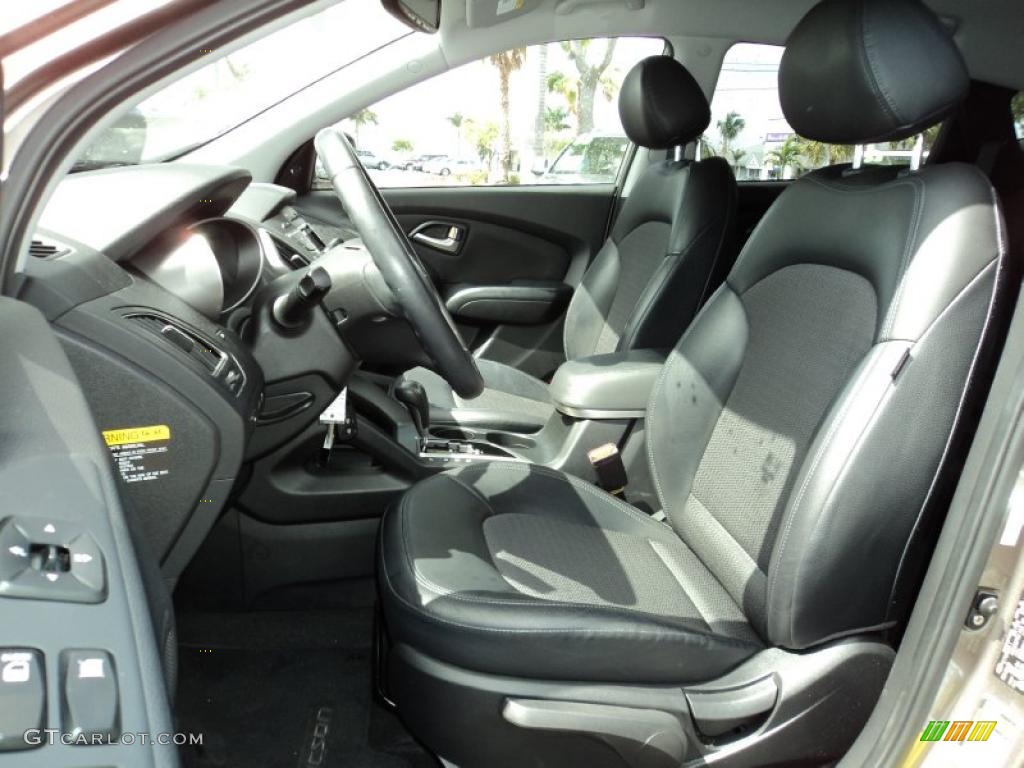 Black Interior 2010 Hyundai Tucson Limited Photo #46028824