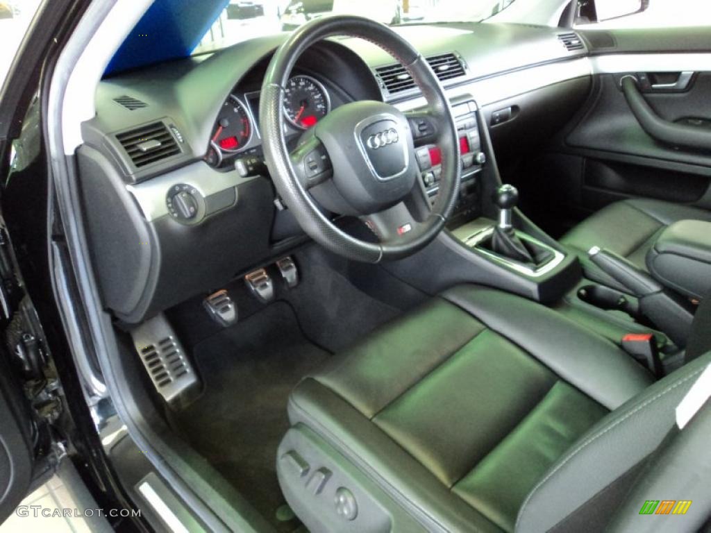Black Interior 2008 Audi A4 2.0T Special Edition quattro Sedan Photo #46028830