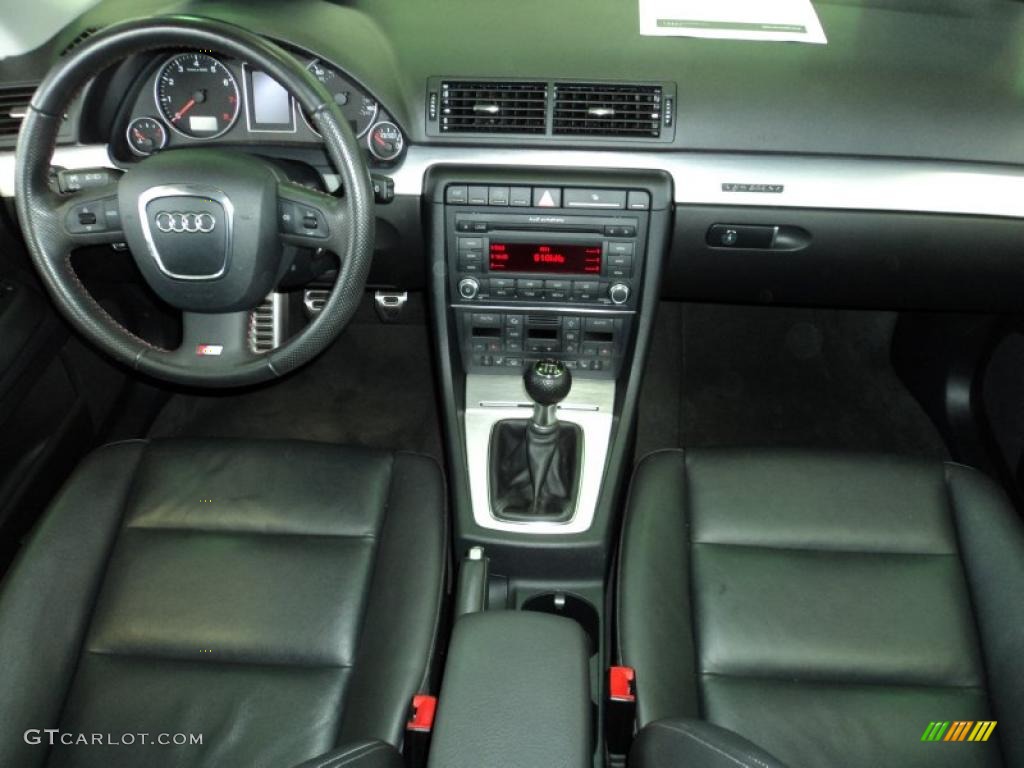 2008 Audi A4 2.0T Special Edition quattro Sedan Black Dashboard Photo #46028962