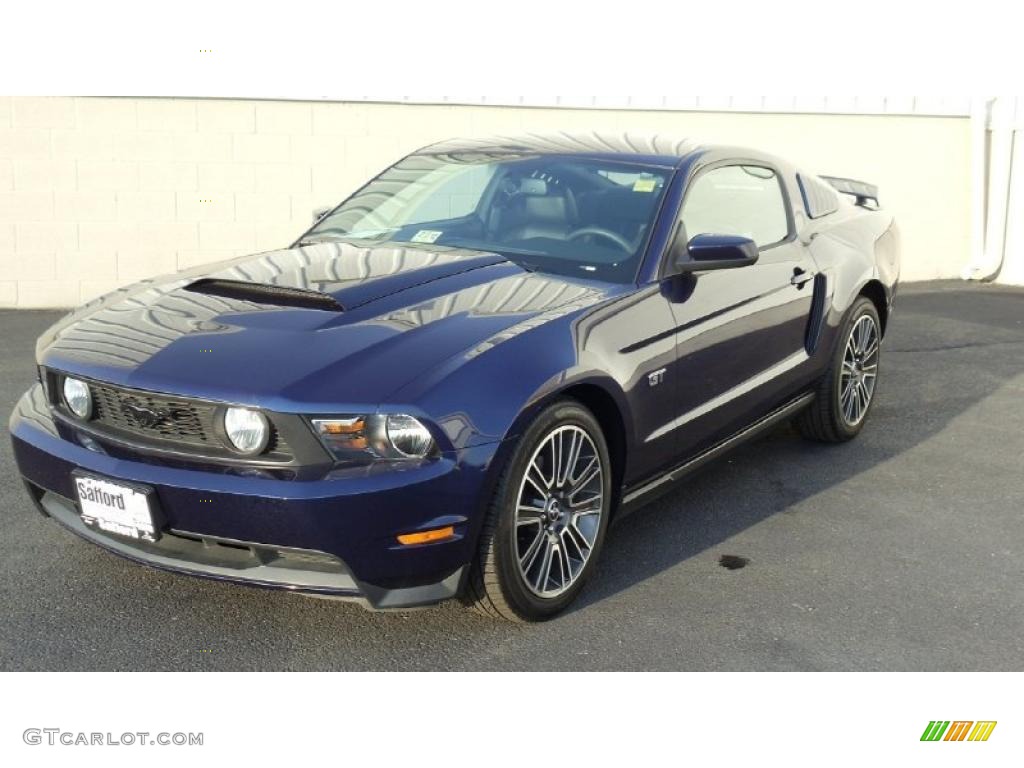 2010 Mustang GT Premium Coupe - Kona Blue Metallic / Charcoal Black/Grabber Blue photo #1