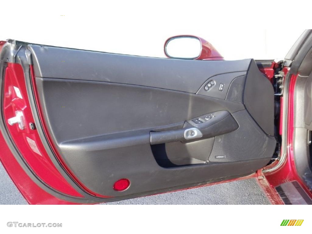 2010 Chevrolet Corvette Coupe Ebony Black Door Panel Photo #46029253