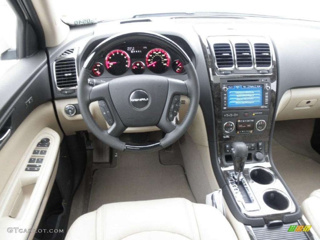 2011 GMC Acadia Denali AWD Cashmere Dashboard Photo #46030145