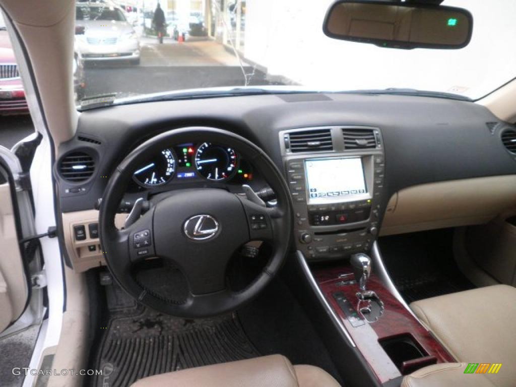 2008 Lexus IS 350 Cashmere Beige Dashboard Photo #46030325
