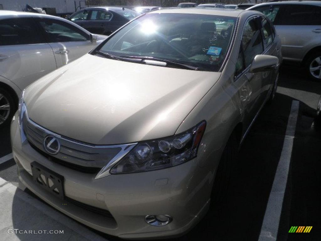 2010 HS 250h Hybrid Premium - Golden Almond Metallic / Parchment photo #1