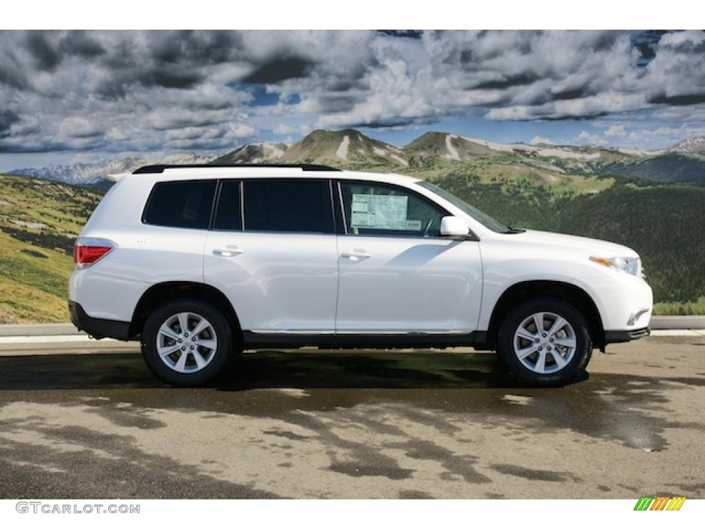 Blizzard White Pearl 2011 Toyota Highlander SE 4WD Exterior Photo #46032319